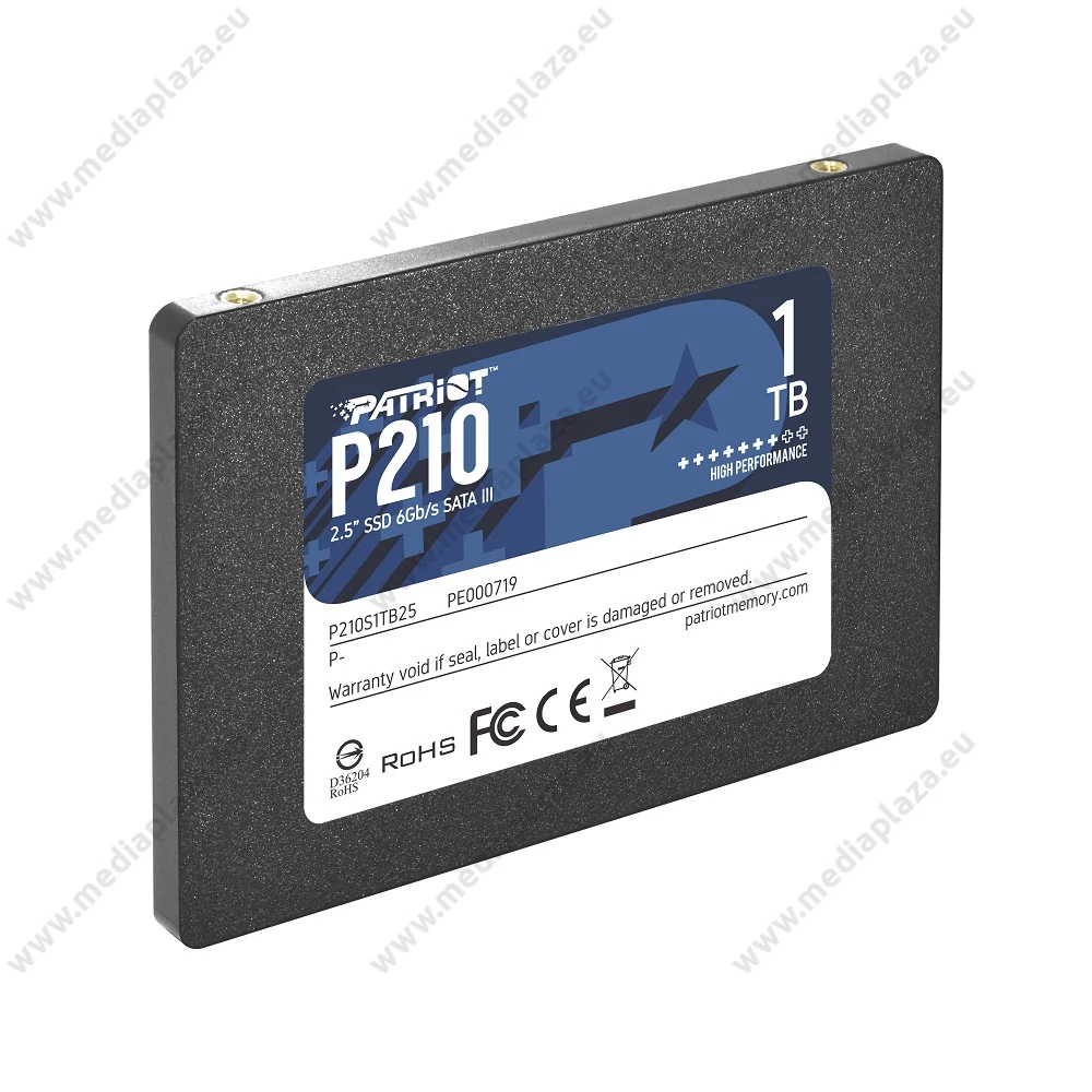 PATRIOT P210 2,5 COL MÉRETŰ SATA III 520/430 MB/s 7mm SSD MEGHAJTÓ 1TB