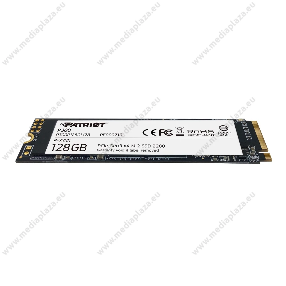 PATRIOT P300 M.2 2280 PCIe NVMe SSD MEGHAJTÓ 1600/600 MB/s 128GB