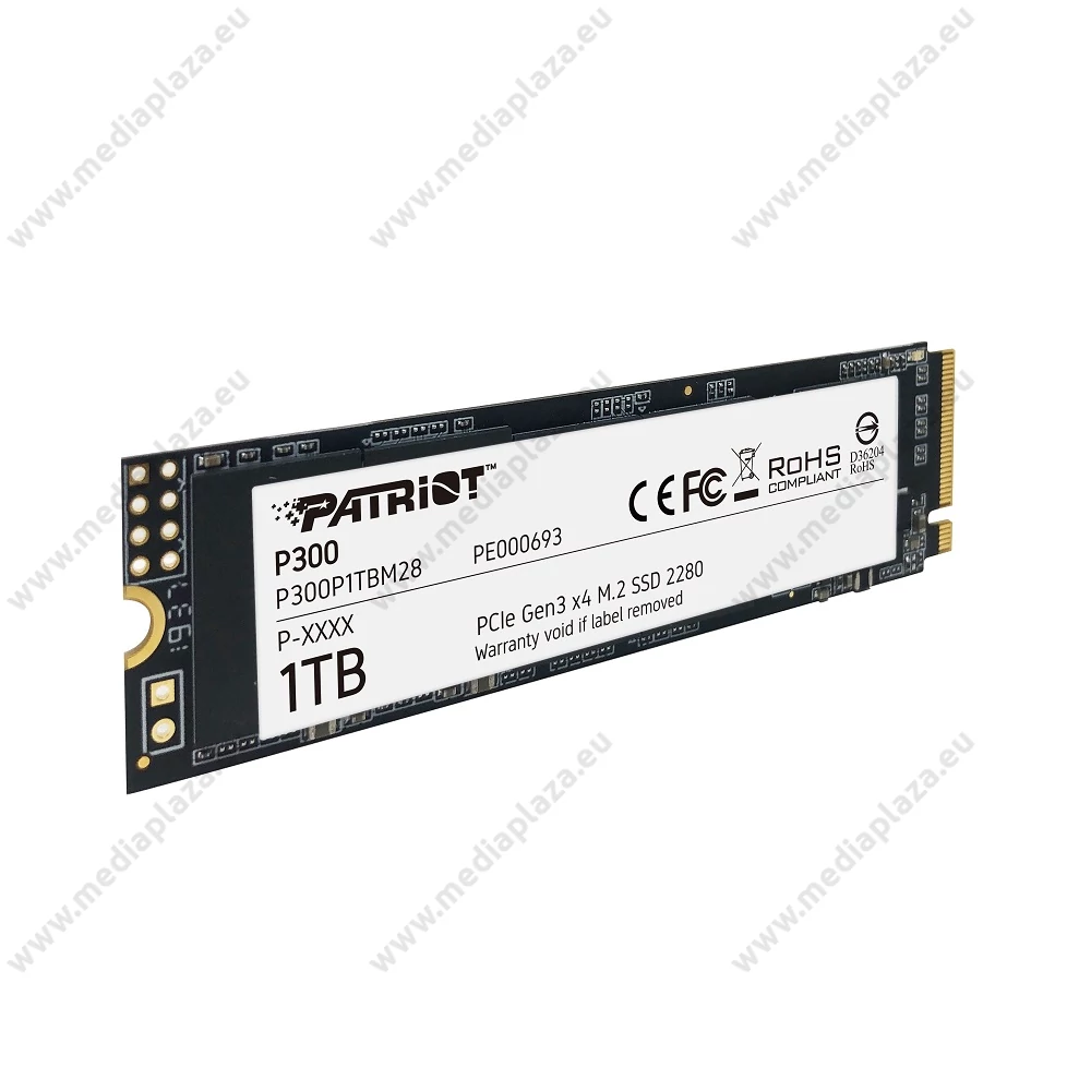 PATRIOT P300 M.2 2280 PCIe NVMe SSD MEGHAJTÓ 2100/1650 MB/s 1TB