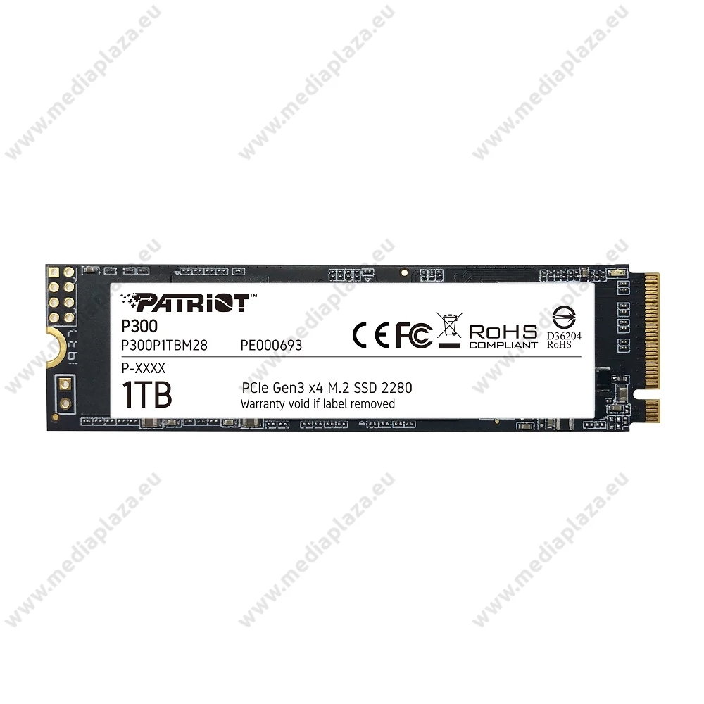 PATRIOT P300 M.2 2280 PCIe NVMe SSD MEGHAJTÓ 2100/1650 MB/s 1TB
