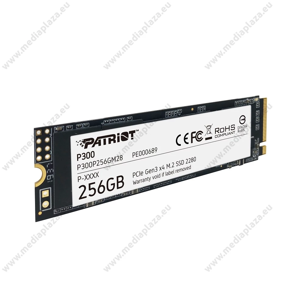 PATRIOT P300 M.2 2280 PCIe NVMe SSD MEGHAJTÓ 1700/1100 MB/s 256GB