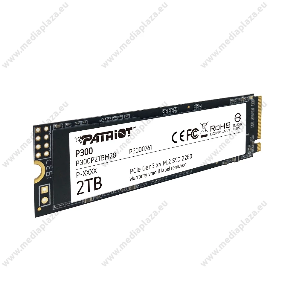 PATRIOT P300 M.2 2280 PCIe NVMe SSD MEGHAJTÓ 2100/1650 MB/s 2TB