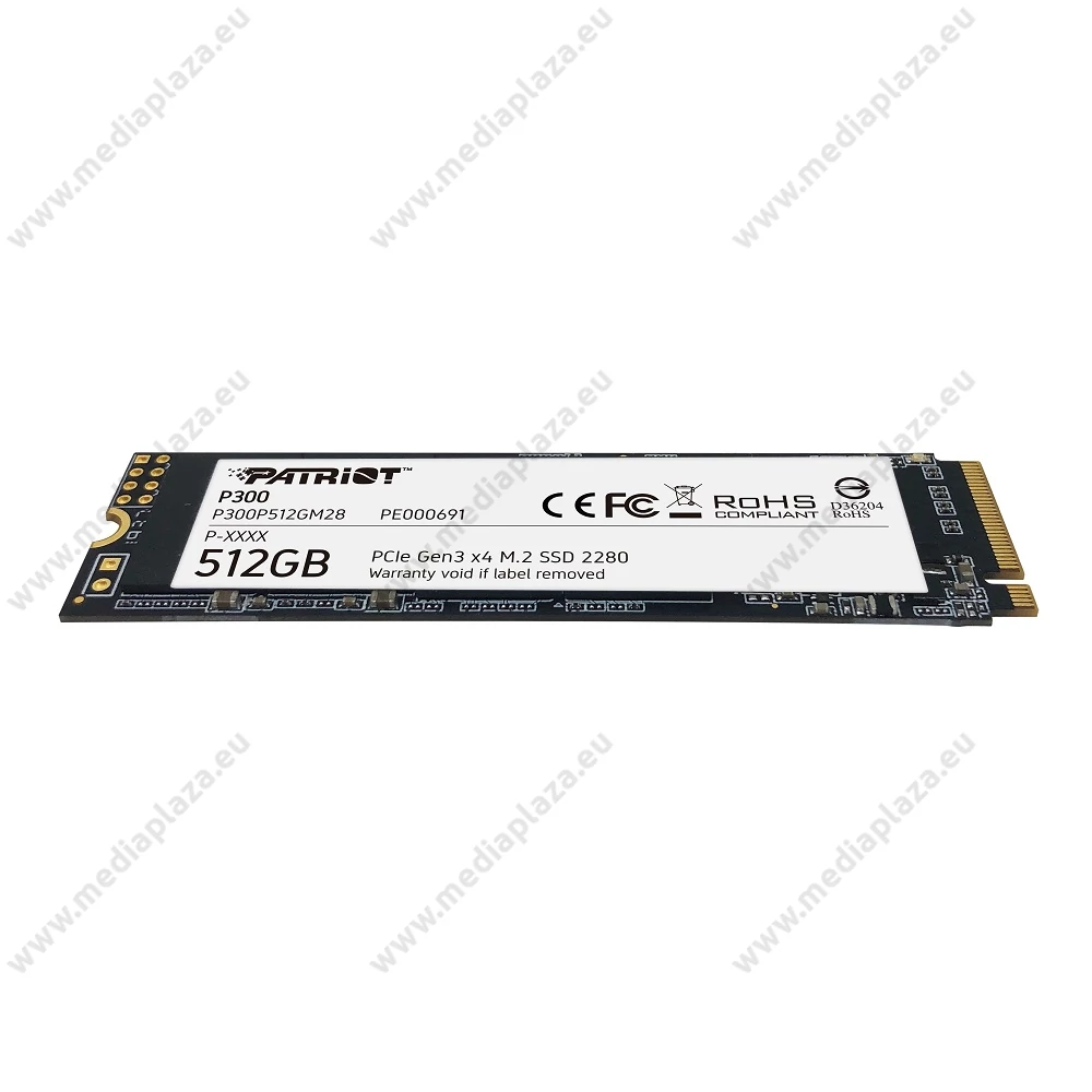 PATRIOT P300 M.2 2280 PCIe NVMe SSD MEGHAJTÓ 1700/1100 MB/s 512GB