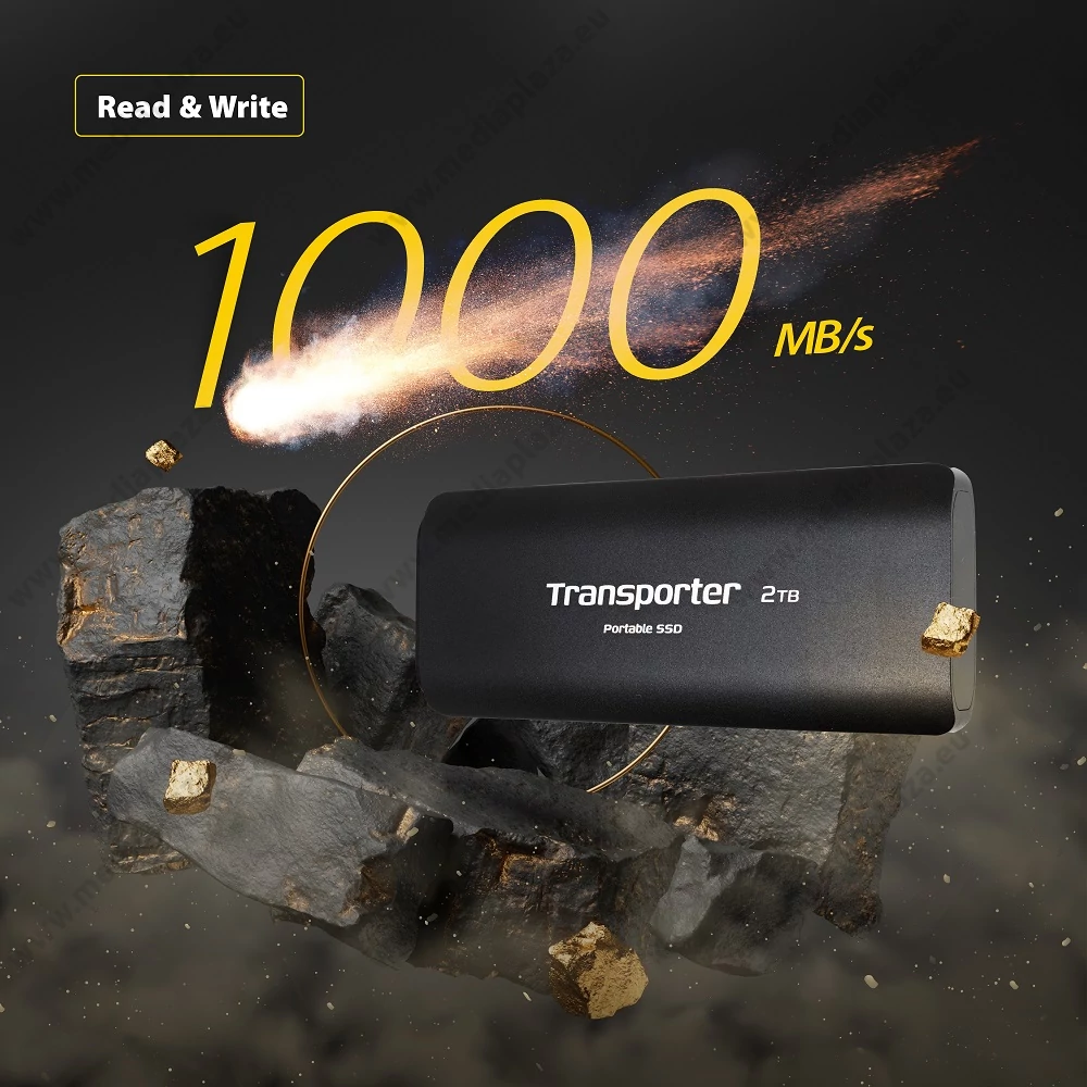 PATRIOT TRANSPORTER USB-C 3.2 GEN 2 KÜLSŐ SSD MEGHAJTÓ 512GB FEKETE