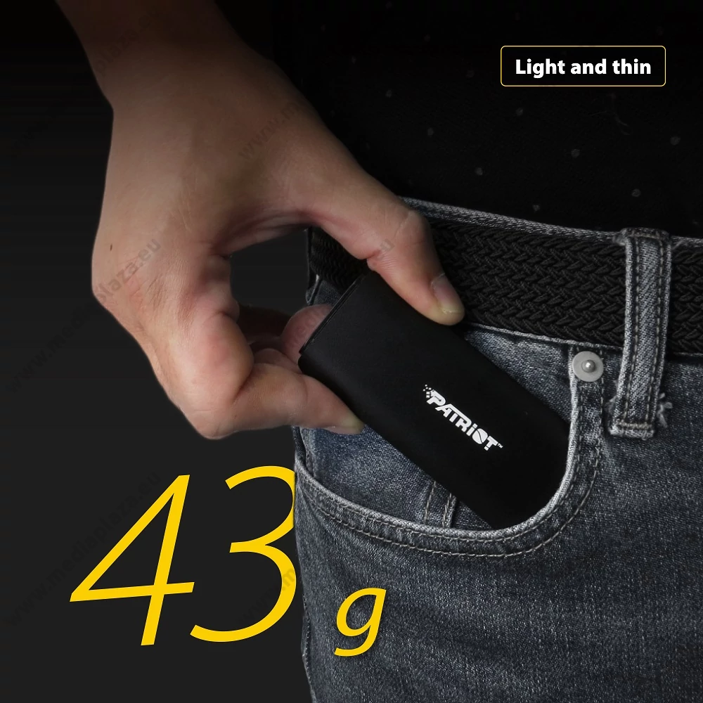 PATRIOT TRANSPORTER USB-C 3.2 GEN 2 KÜLSŐ SSD MEGHAJTÓ 512GB FEKETE