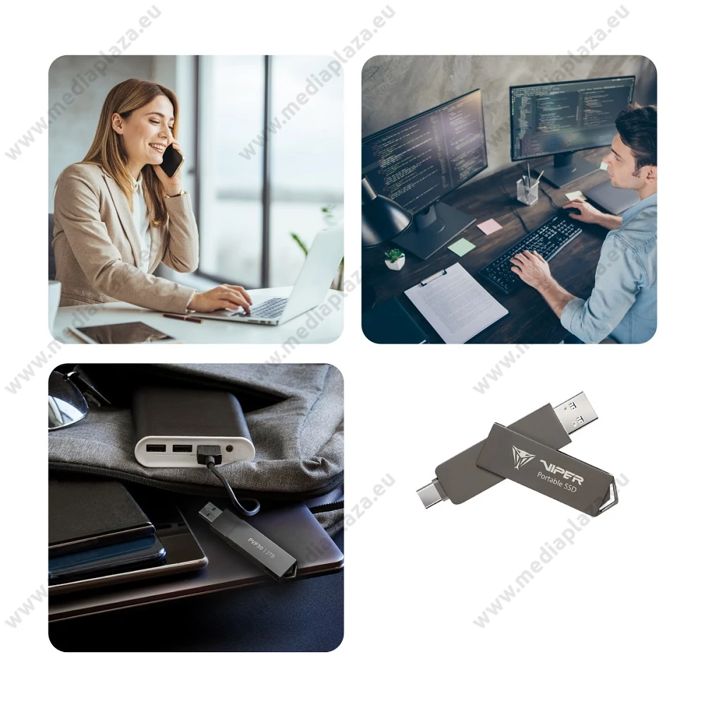 PATRIOT VIPER PVP30 USB 3.2 GEN 2 TYPE-A/TYPE-C KÜLSŐ SSD MEGHAJTÓ 512GB