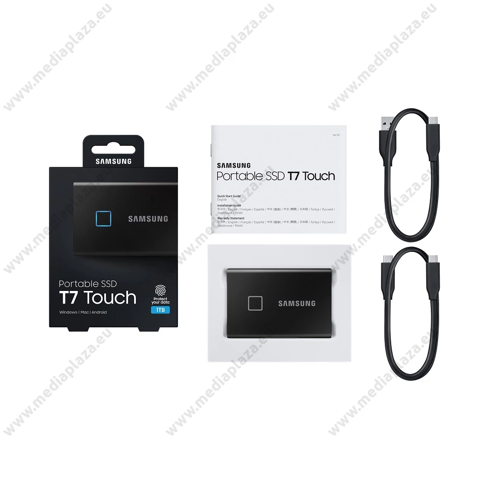 SAMSUNG T7 TOUCH USB 3.2 KÜLSŐ SSD MEGHAJTÓ 1TB FEKETE