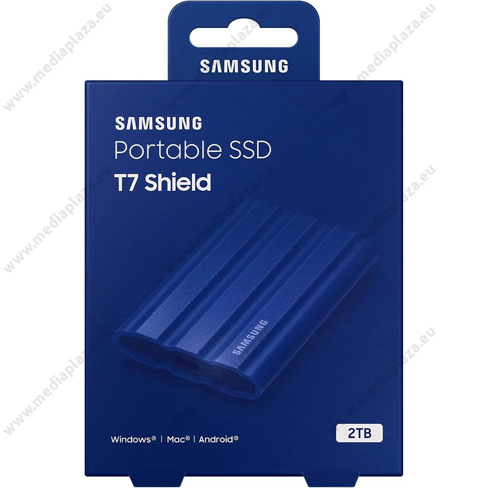 SAMSUNG T7 SHIELD USB-C 3.2 GEN 2 KÜLSŐ SSD MEGHAJTÓ 2TB KÉK
