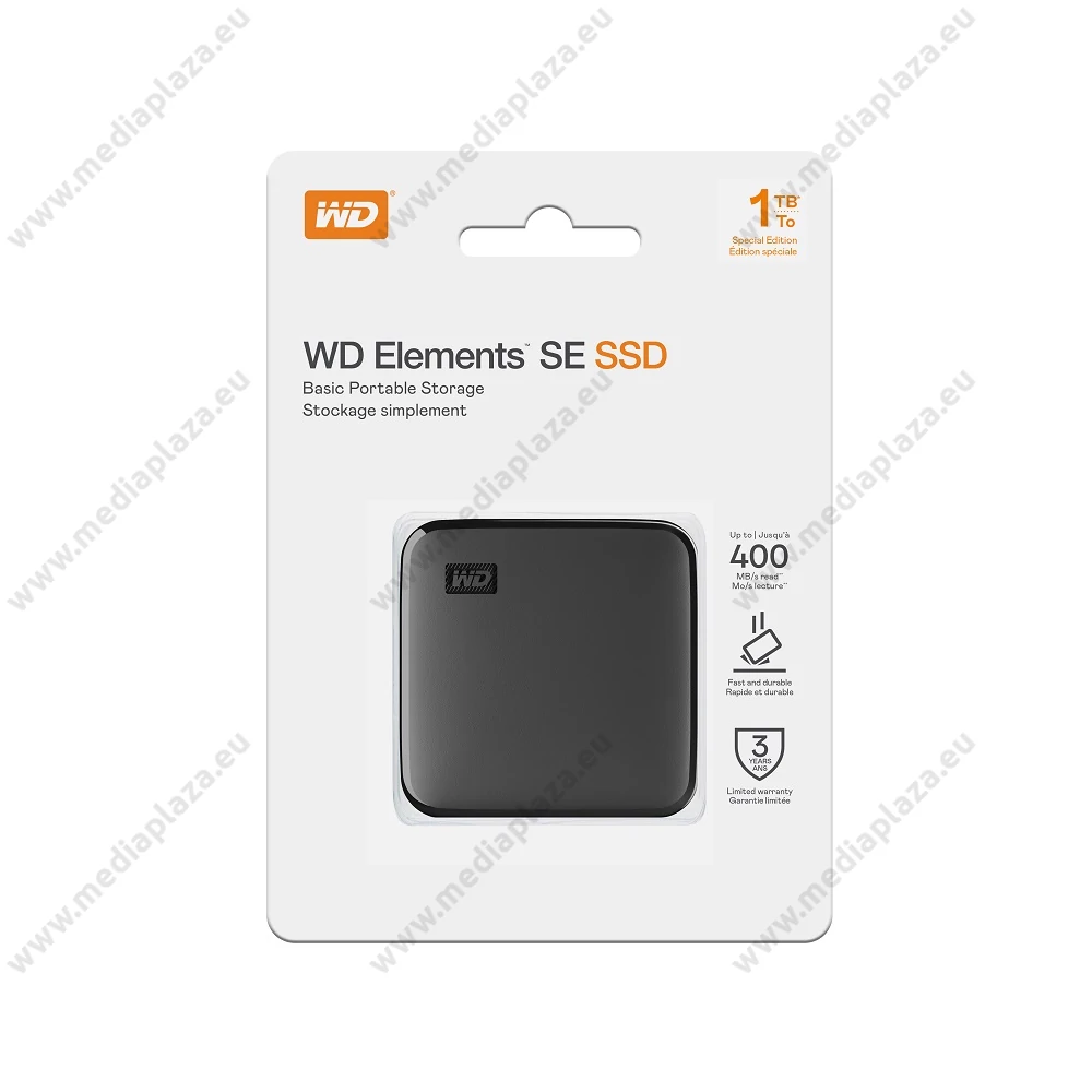 WESTERN DIGITAL ELEMENTS SE USB 3.2 GEN 1 KÜLSŐ SSD MEGHAJTÓ 1TB FEKETE