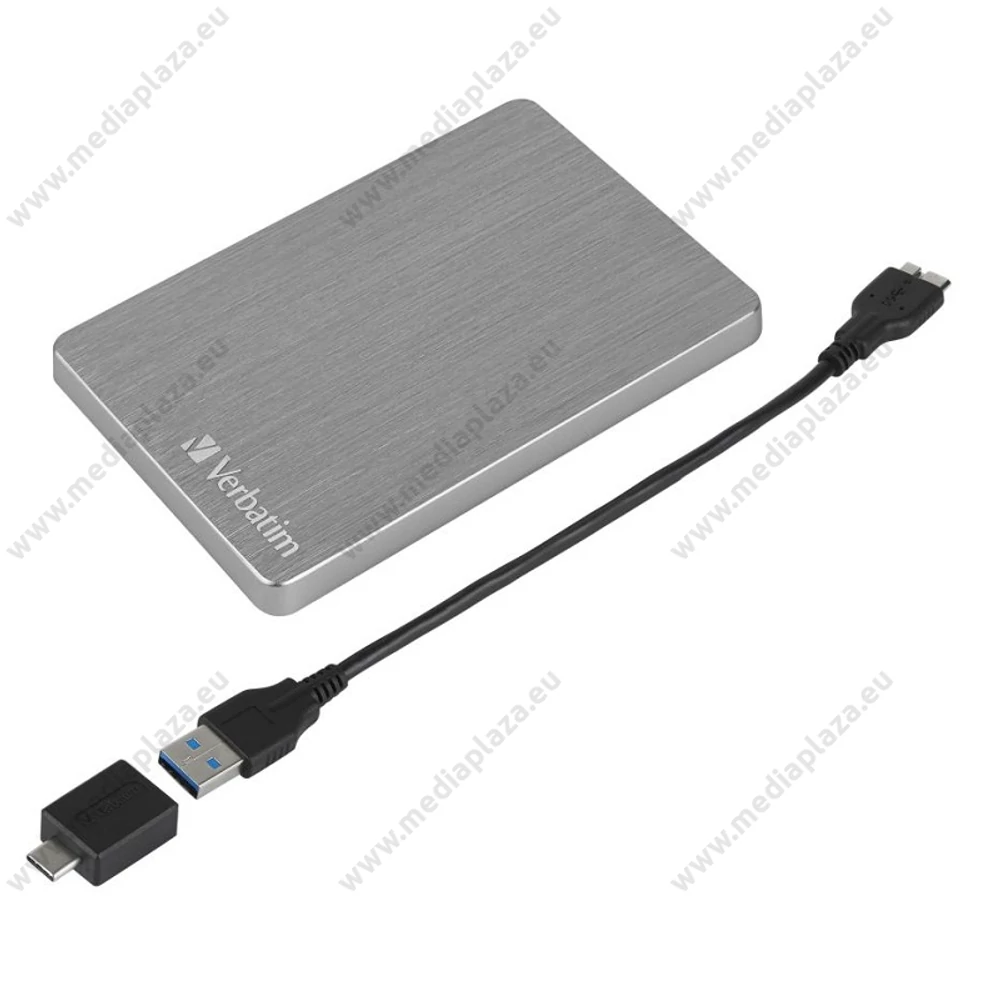 VERBATIM STORE N GO ALU SLIM 2,5 COL USB 3.2 KÜLSŐ MEREVLEMEZ 2TB SZÜRKE