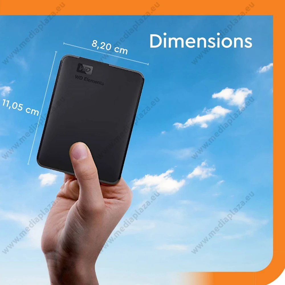 WESTERN DIGITAL ELEMENTS PORTABLE 2,5 COL USB 3.0 KÜLSŐ MEREVLEMEZ 1,5TB FEKETE