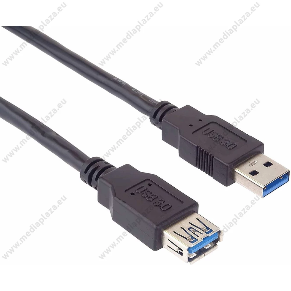 PREMIUMCORD USB 3.0 AM-AF HOSSZABBÍTÓ KÁBEL 0,5m FEKETE