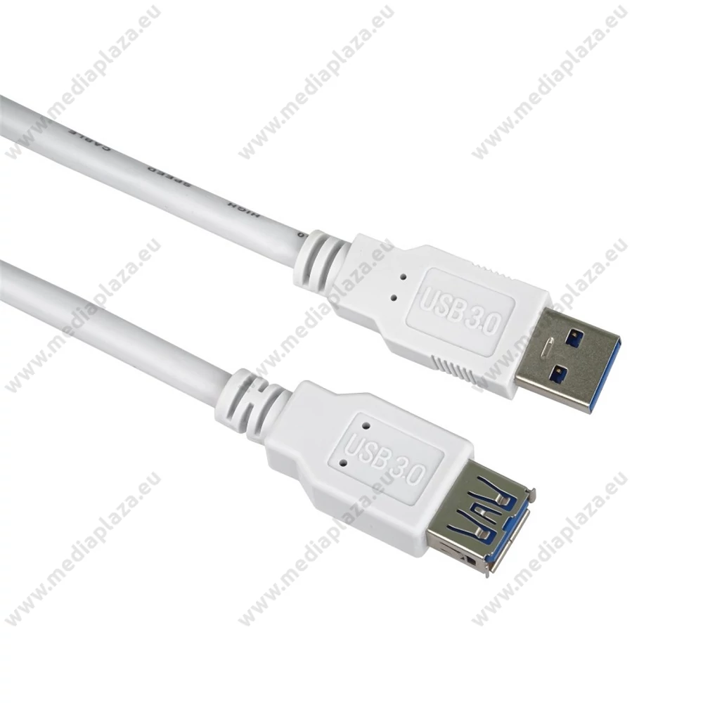 PREMIUMCORD USB 3.0 AM-AF HOSSZABBÍTÓ KÁBEL 0,5m FEHÉR