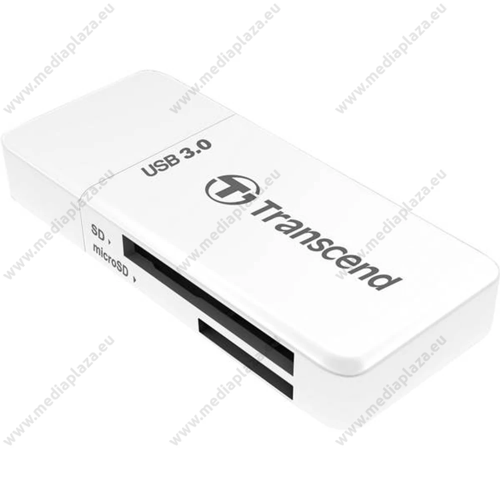 TRANSCEND RDF5 USB 3.0/USB 3.1 MICRO SD/MICRO SDHC/MICRO SDXC SD/SDHC/SDXC MEMÓRIAKÁRTYA OLVASÓ FEHÉR