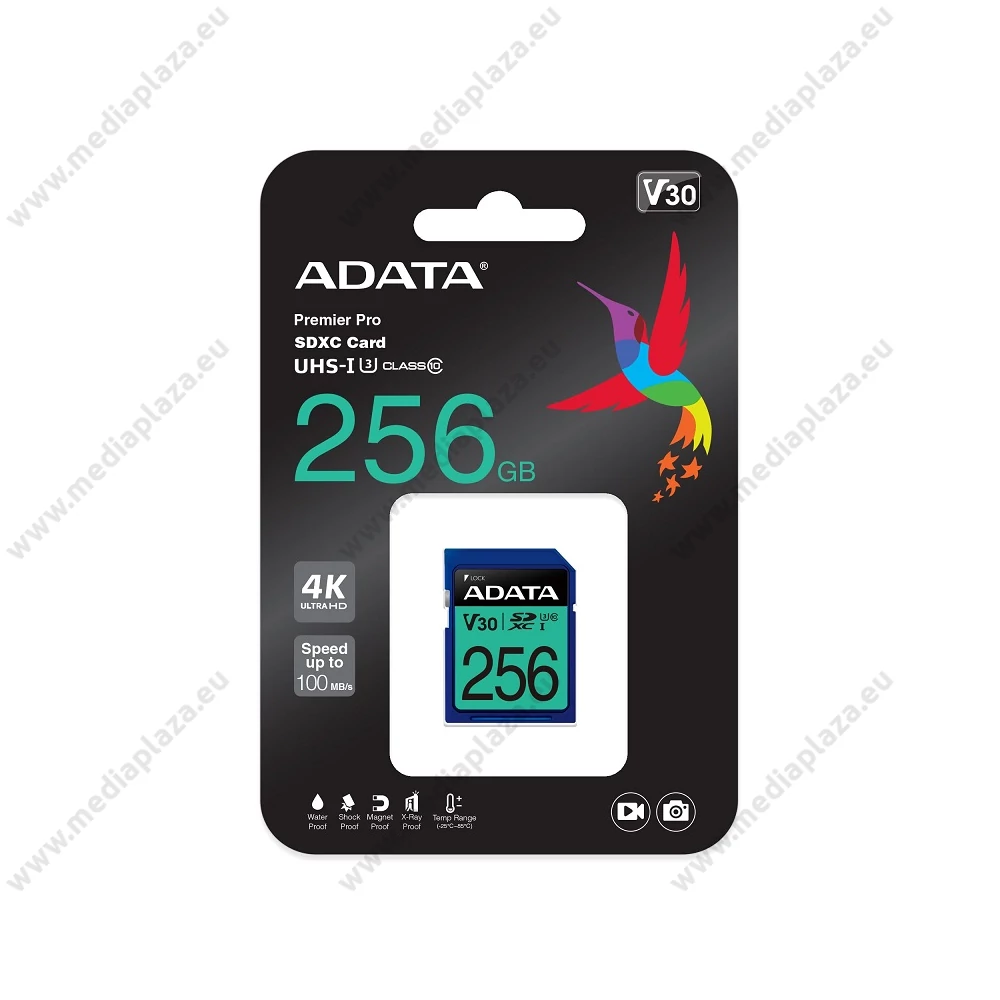 ADATA PREMIER PRO SDXC 256GB CLASS 10 UHS-I U3 V30 100/80 MB/s