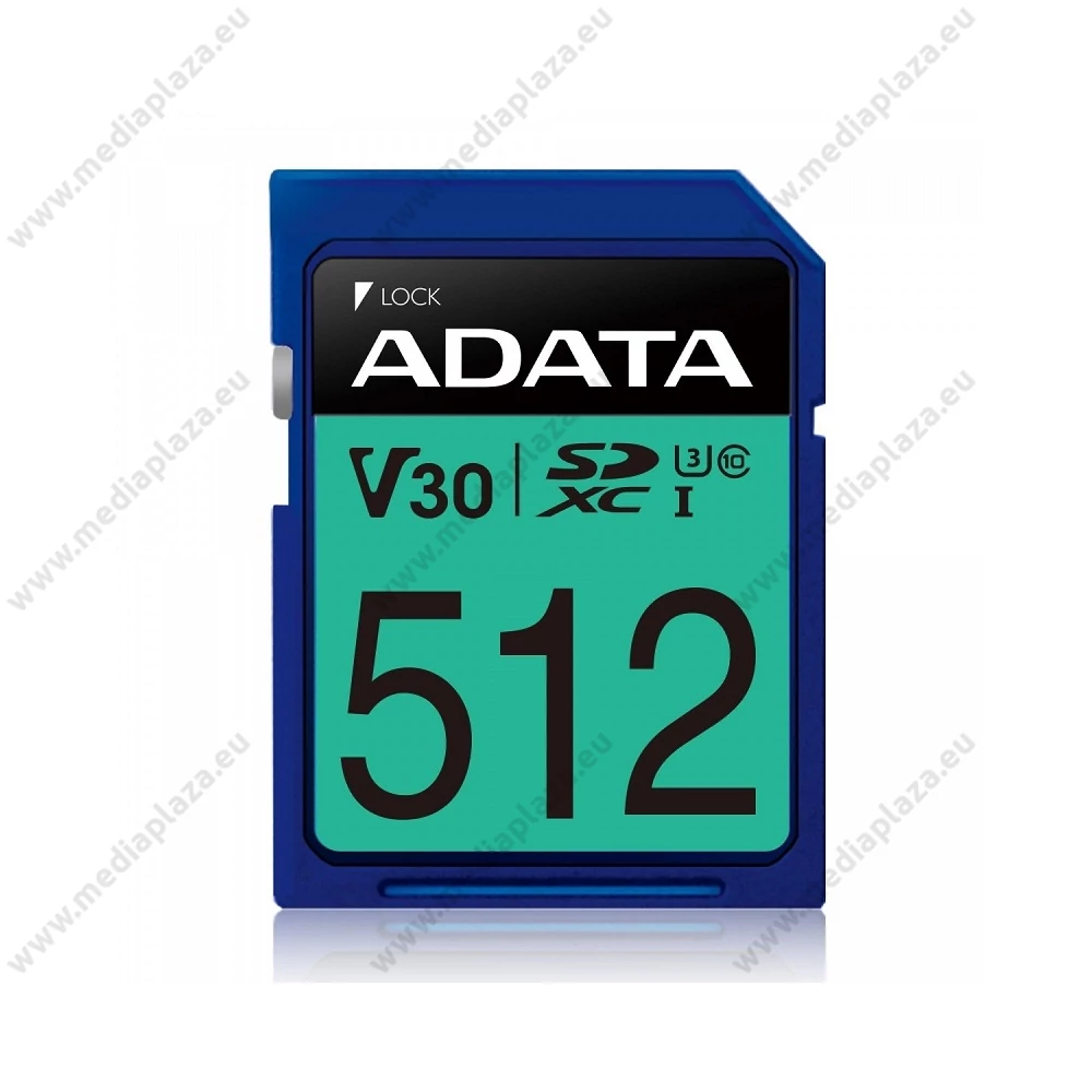 ADATA PREMIER PRO SDXC 512GB CLASS 10 UHS-I U3 V30 100/80 MB/s