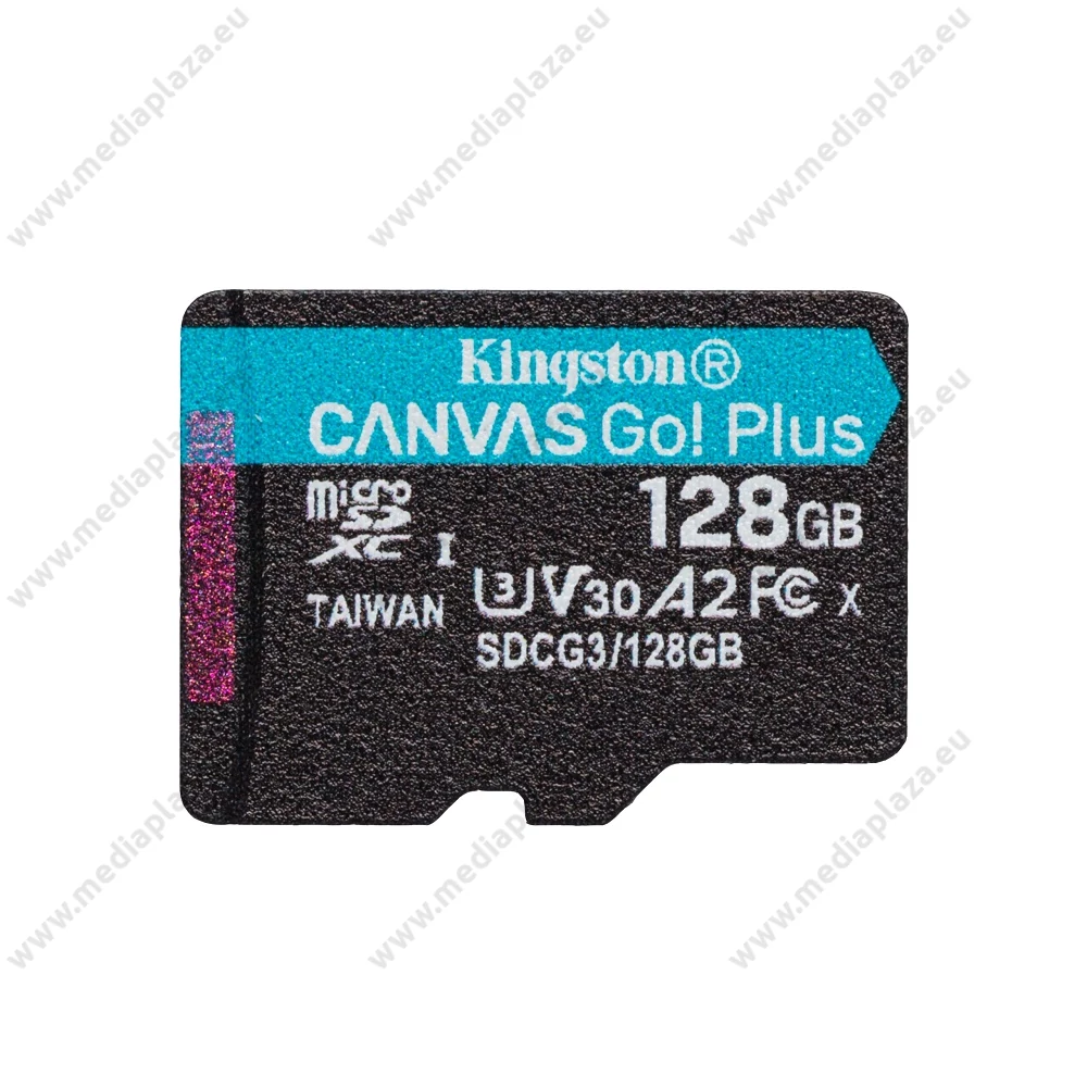 KINGSTON CANVAS GO PLUS MICRO SDXC 128GB CLASS 10 UHS-I U3 A2 V30 170/90 MB/s