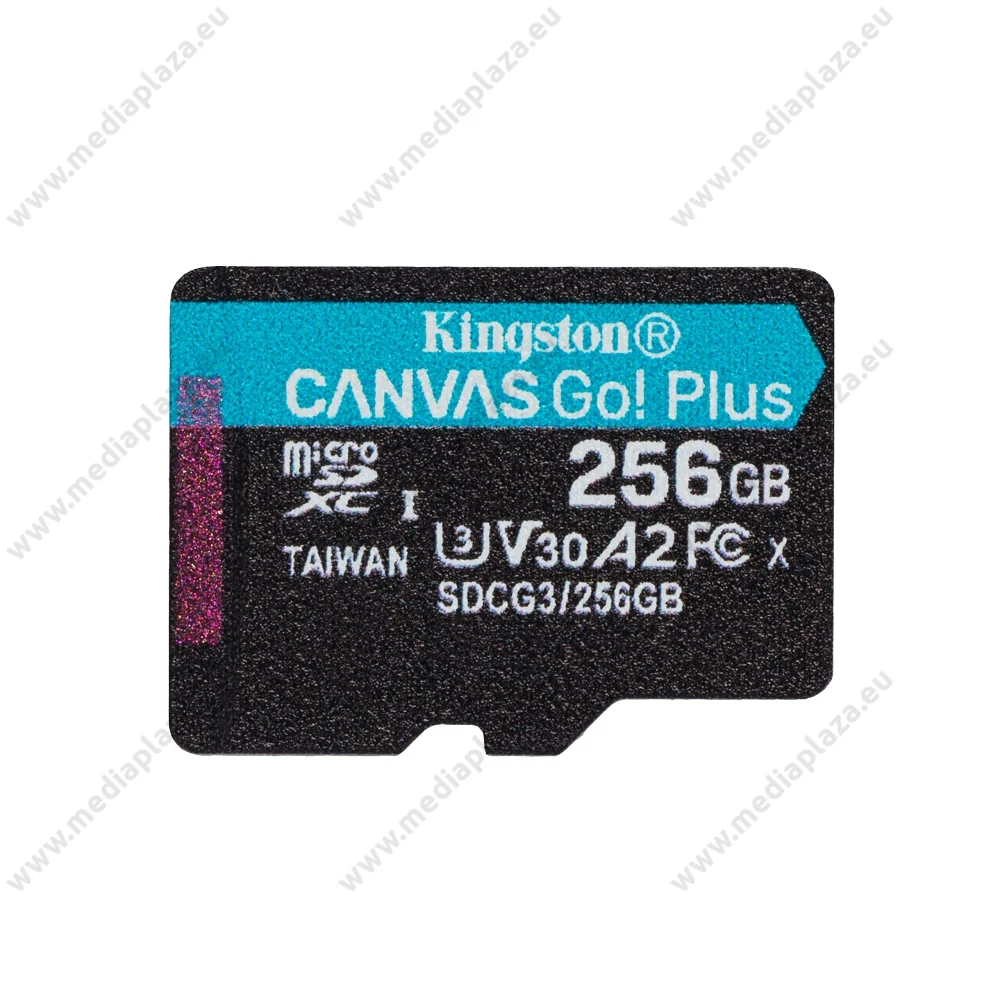 KINGSTON CANVAS GO PLUS MICRO SDXC 256GB CLASS 10 UHS-I U3 A2 V30 170/90 MB/s