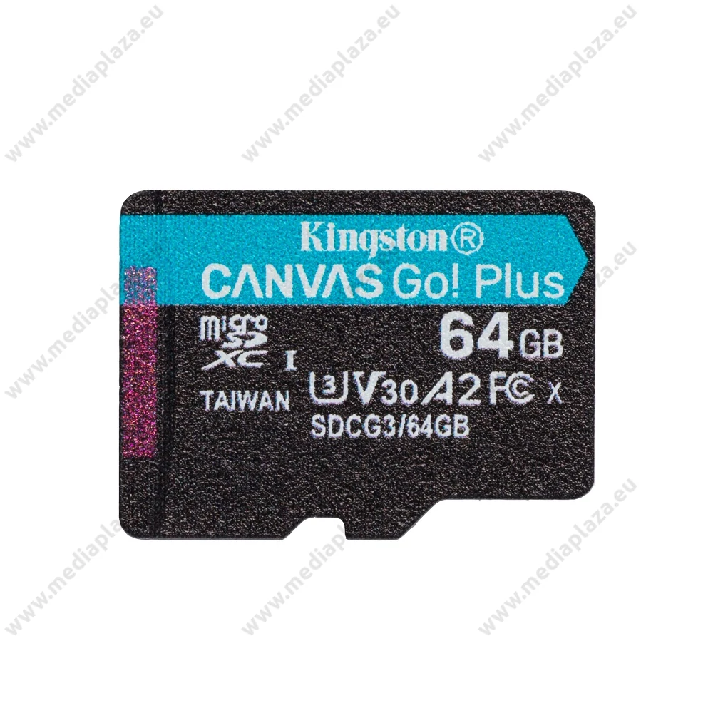 KINGSTON CANVAS GO PLUS MICRO SDXC 64GB CLASS 10 UHS-I U3 A2 V30 170/70 MB/s