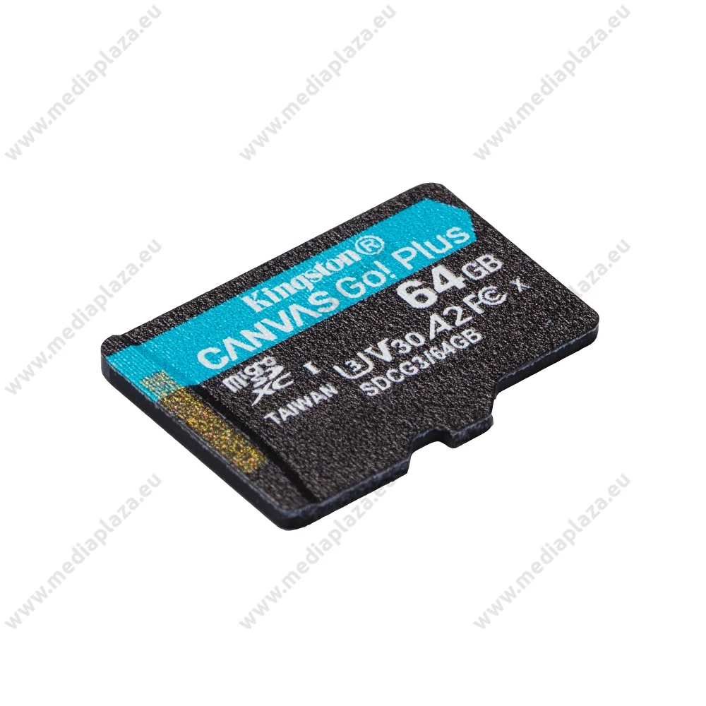 KINGSTON CANVAS GO PLUS MICRO SDXC 64GB CLASS 10 UHS-I U3 A2 V30 170/70 MB/s