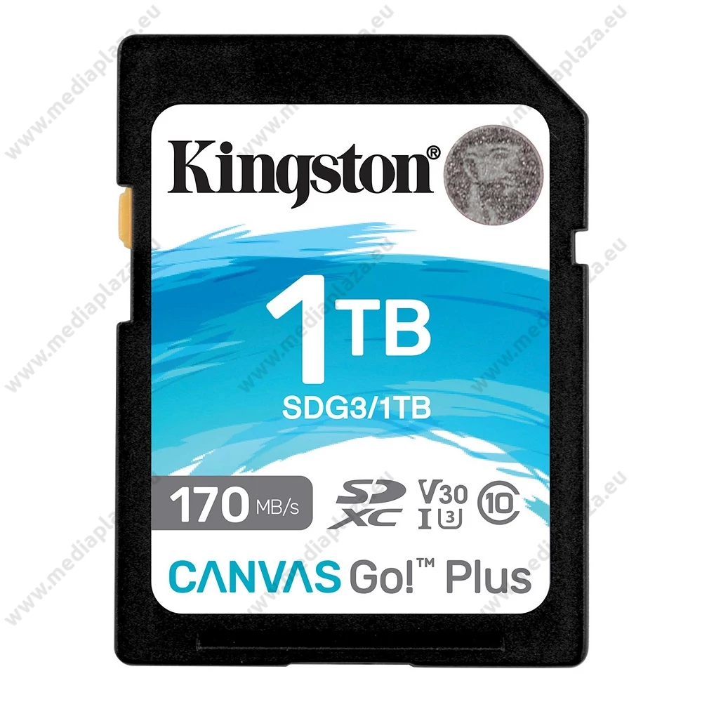 KINGSTON CANVAS GO PLUS SDXC 1TB CLASS 10 UHS-I U3 A2 V30 170/90 MB/s