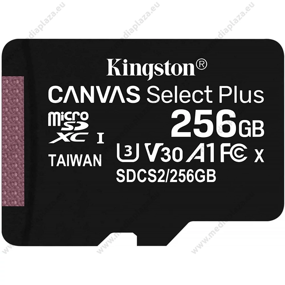 KINGSTON CANVAS SELECT PLUS MICRO SDXC 256GB CLASS 10 UHS-I U3 A1 V30 (100/85 MB/s)