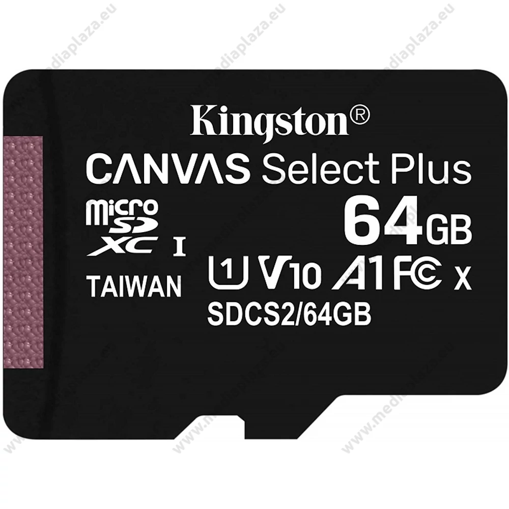 KINGSTON CANVAS SELECT PLUS MICRO SDXC 64GB CLASS 10 UHS-I U1 A1 V10 (100 MB/s)