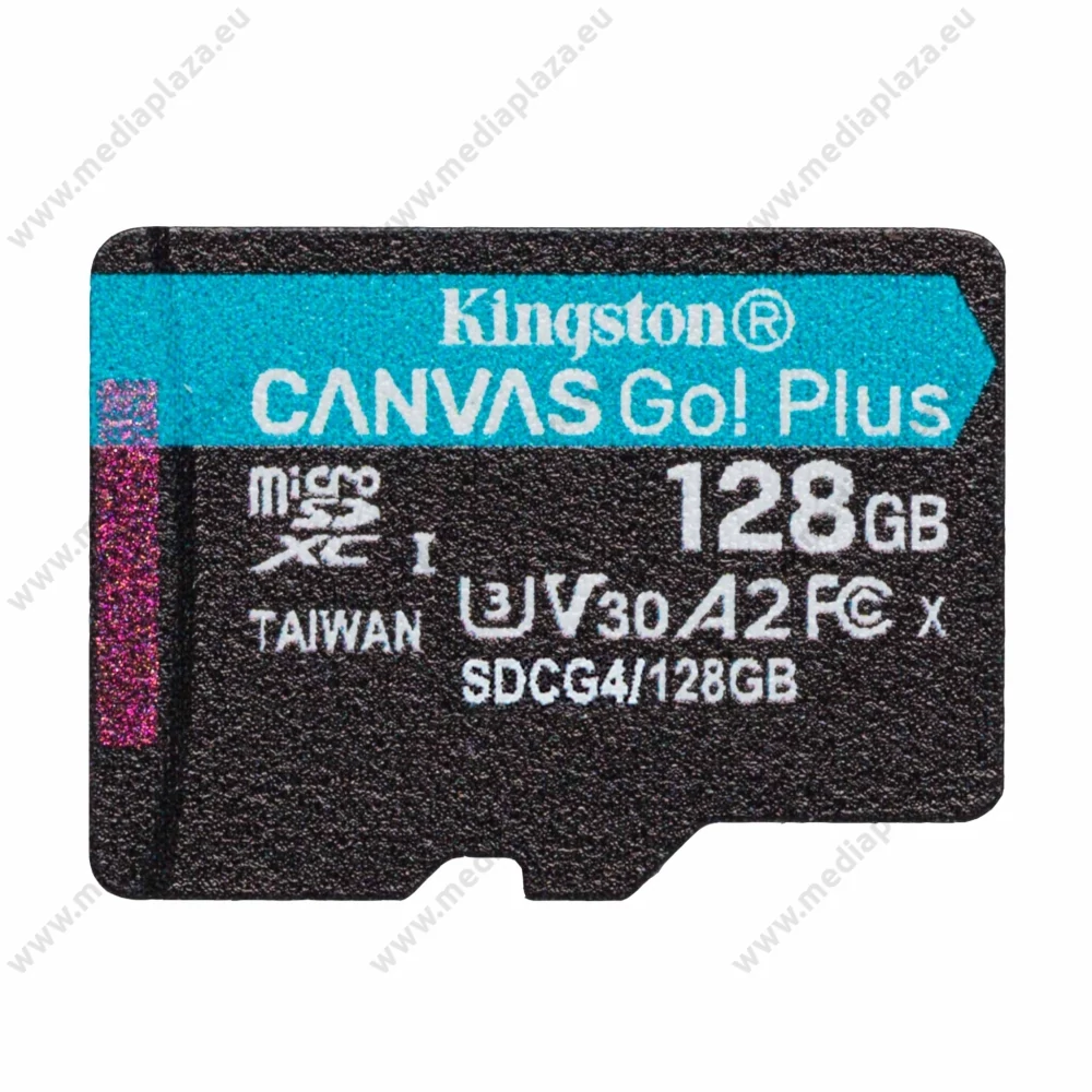 KINGSTON CANVAS GO PLUS MICRO SDXC 128GB CLASS 10 UHS-I U3 A2 V30 200/90 MB/s