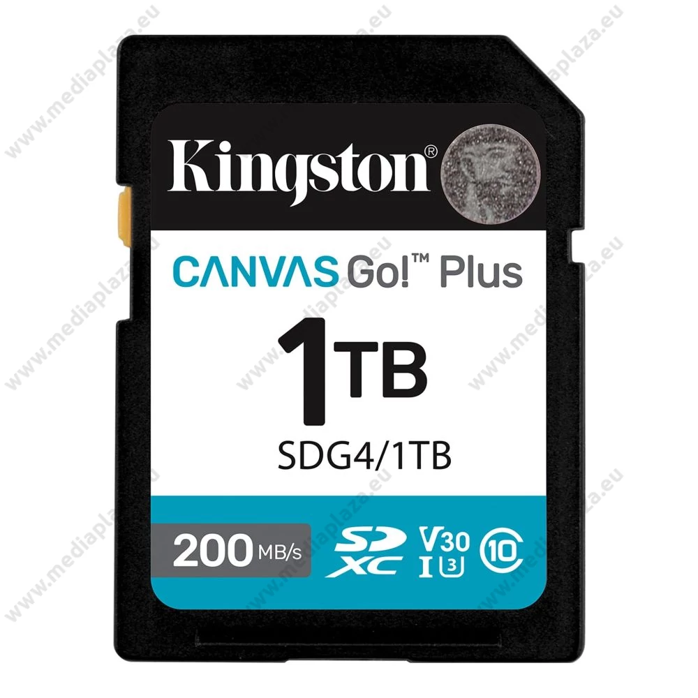 KINGSTON CANVAS GO PLUS SDXC 1TB CLASS 10 UHS-I U3 A2 V30 200/160 MB/s