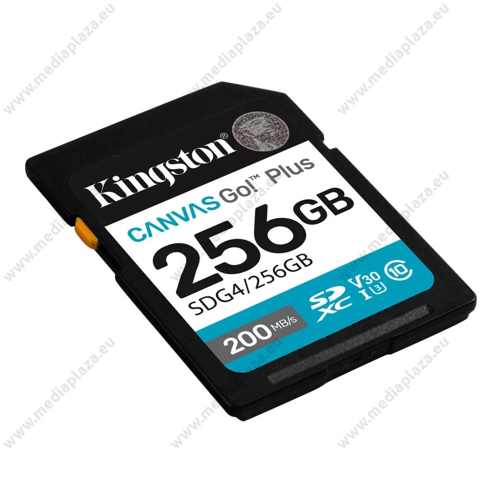 KINGSTON CANVAS GO PLUS SDXC 256GB CLASS 10 UHS-I U3 A2 V30 200/160 MB/s