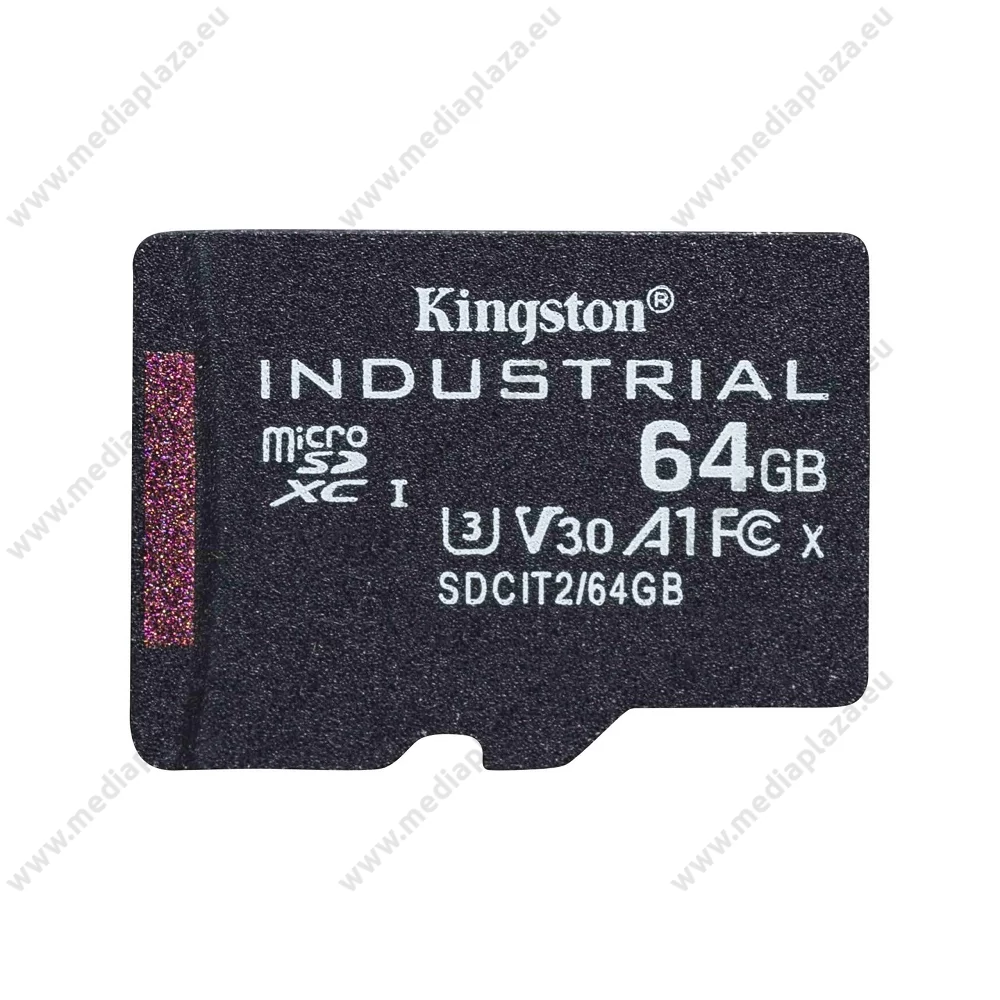 KINGSTON INDUSTRIAL GRADE MICRO SDXC 64GB CLASS 10 UHS-I U3 A1 V30 100/80 MB/s