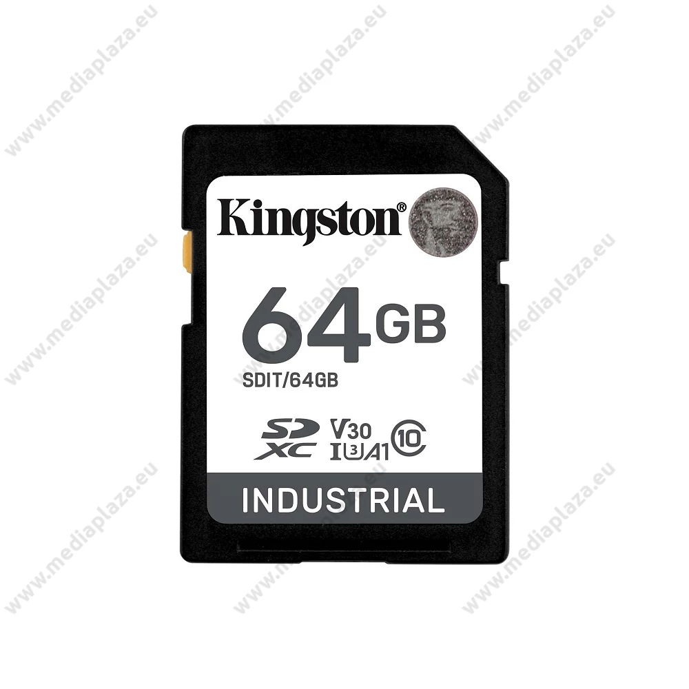 KINGSTON INDUSTRIAL GRADE SDXC 64GB CLASS 10 UHS-I U3 A1 V30 100/80 MB/s