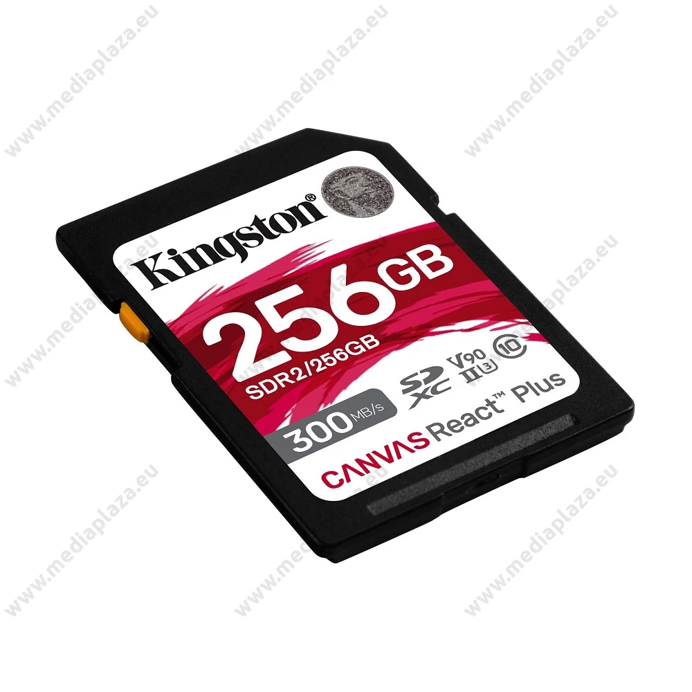 KINGSTON CANVAS REACT PLUS SDXC 256GB CLASS 10 UHS-II U3 V90 300/260 MB/s