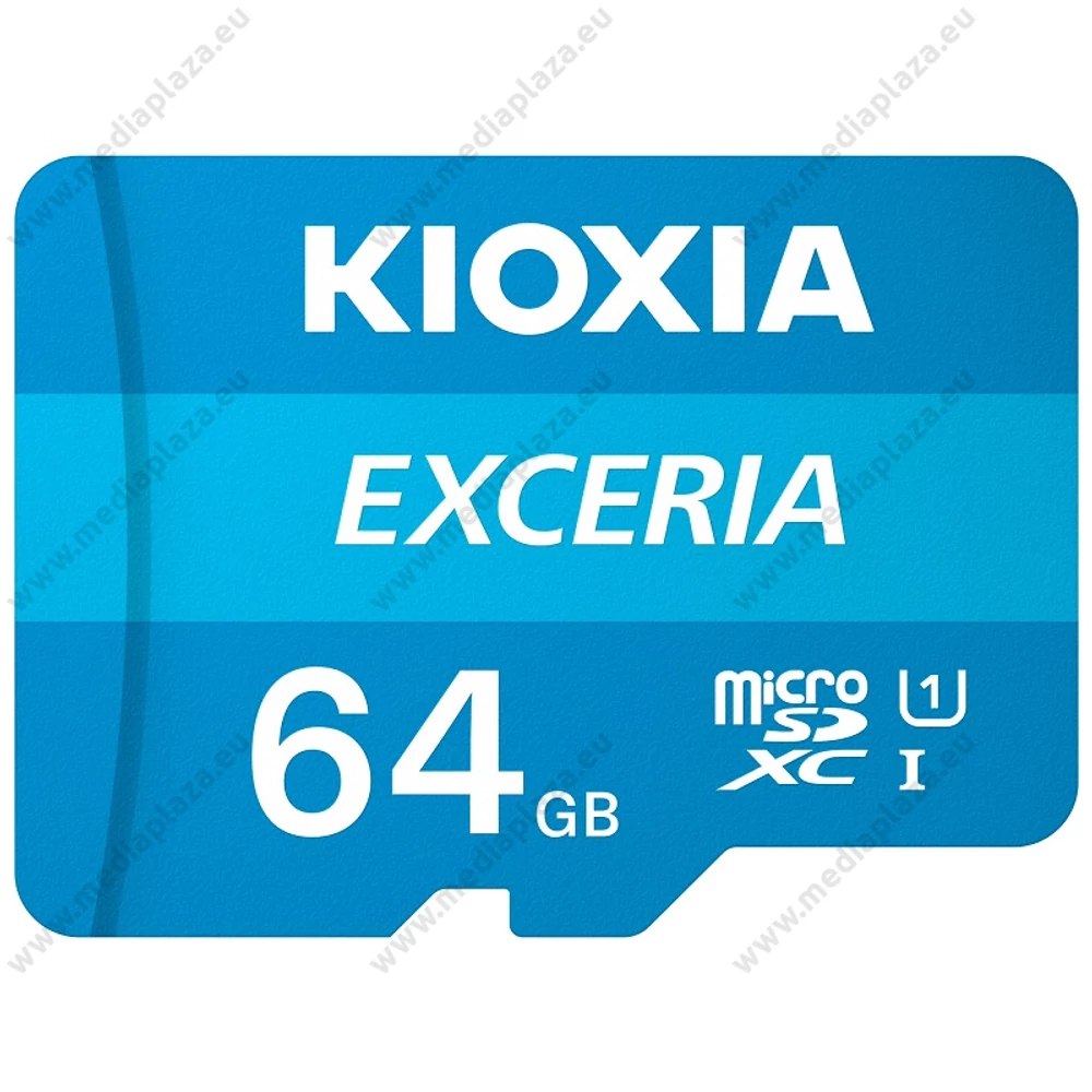 KIOXIA EXCERIA MICRO SDXC 64GB + ADAPTER CLASS 10 UHS-I U1 (100 MB/s OLVASÁSI SEBESSÉG)