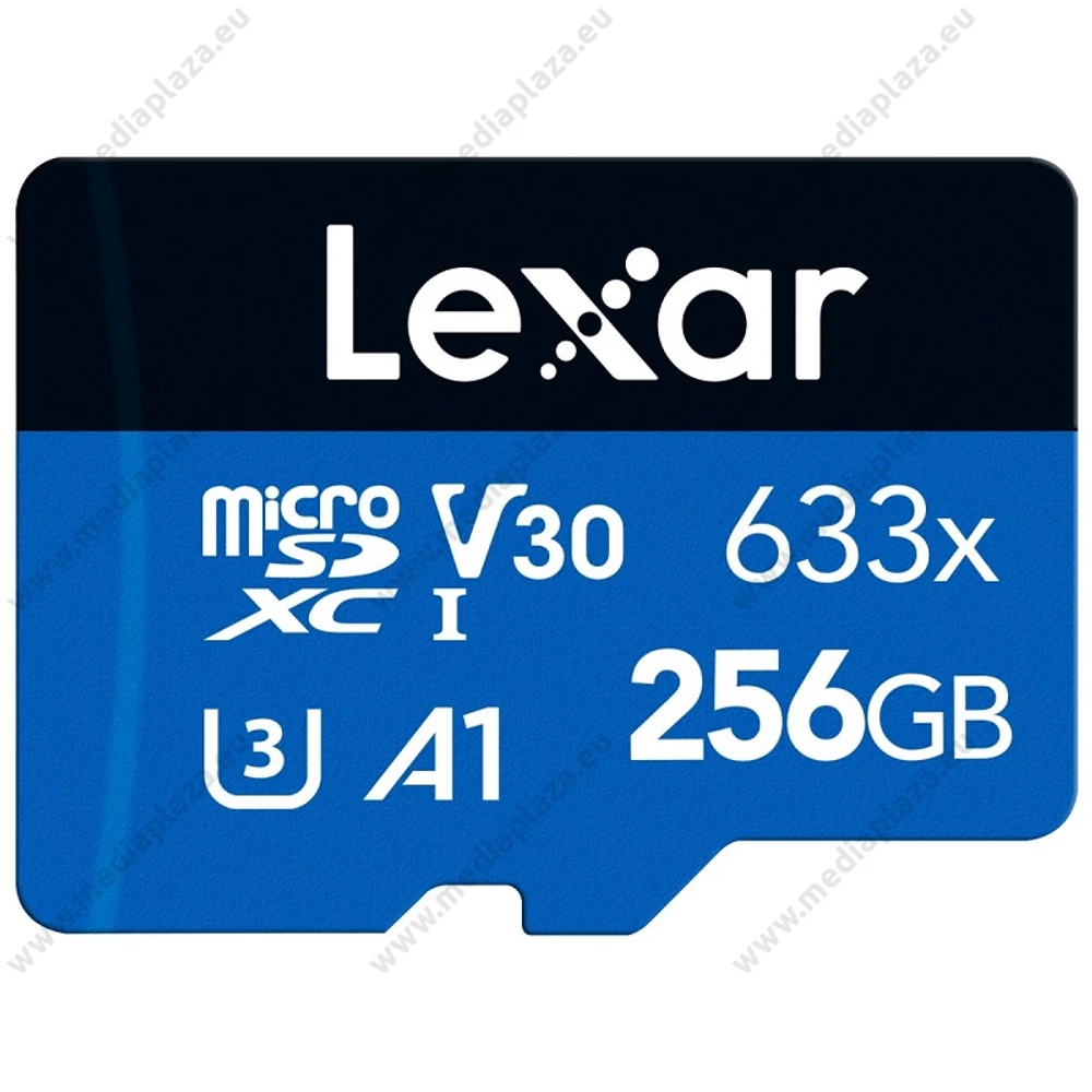 LEXAR HIGH PERFORMANCE 633x BLUE SERIES MICRO SDXC 256GB + ADAPTER CLASS 10 UHS-I U3 A1 V30 (100/45 MB/s)