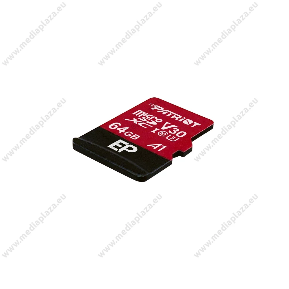 PATRIOT EP MICRO SDXC 64GB + ADAPTER CLASS 10 UHS-I U3 A1 V30 100/80 MB/s