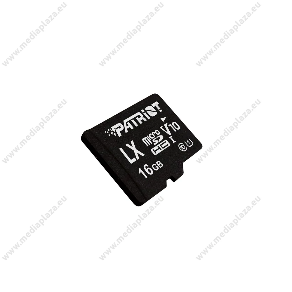 PATRIOT LX SERIES MICRO SDHC 16GB CLASS 10 UHS-I U1 (80 MB/s OLVASÁSI SEBESSÉG)
