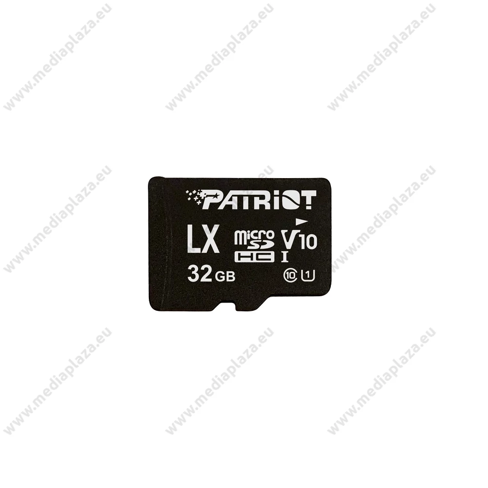 PATRIOT LX SERIES MICRO SDHC 32GB CLASS 10 UHS-I U1 (90 MB/s OLVASÁSI SEBESSÉG)
