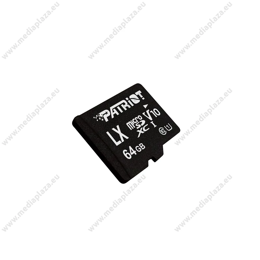 PATRIOT LX SERIES MICRO SDXC 64GB CLASS 10 UHS-I U1 (90 MB/s OLVASÁSI SEBESSÉG)