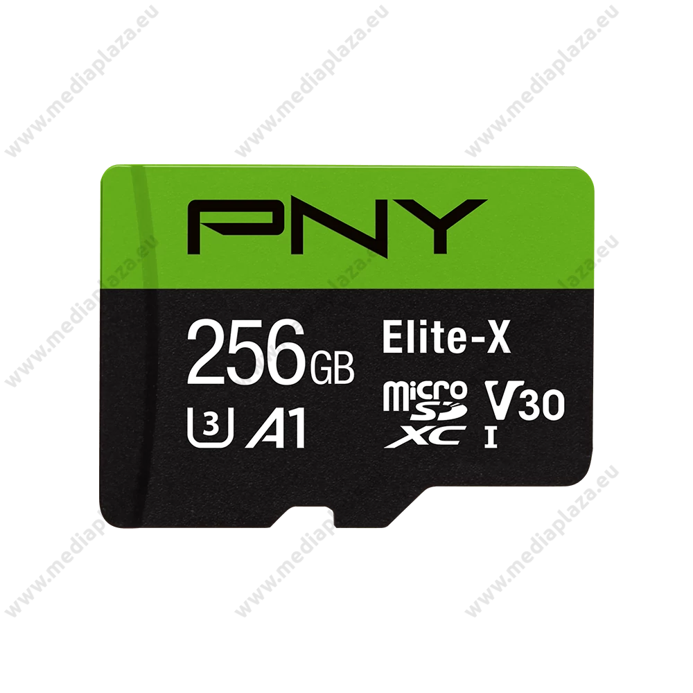 PNY ELITE-X MICRO SDXC 256GB + ADAPTER CLASS 10 UHS-I U3 A1 V30 100/90 MB/s