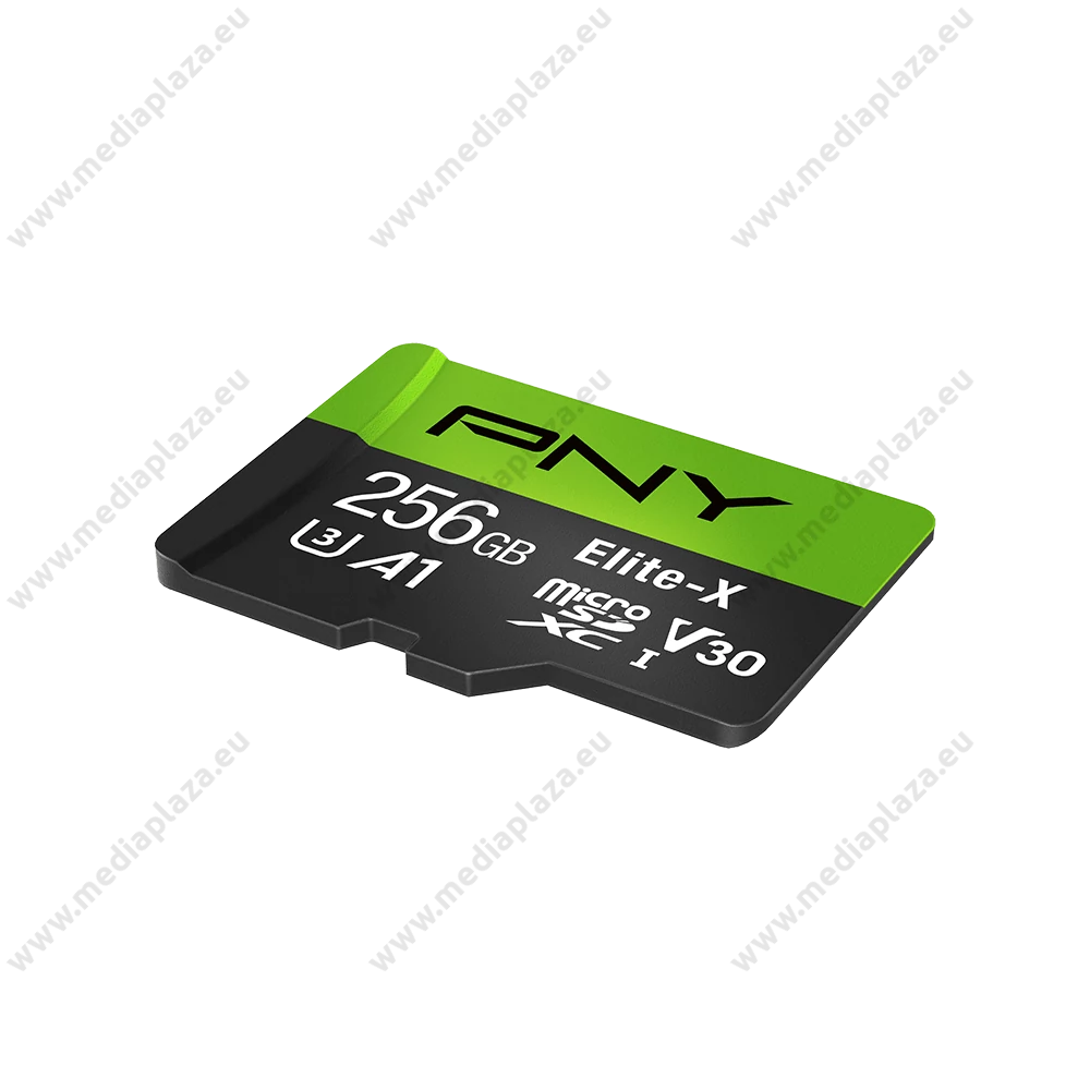 PNY ELITE-X MICRO SDXC 256GB + ADAPTER CLASS 10 UHS-I U3 A1 V30 100/90 MB/s