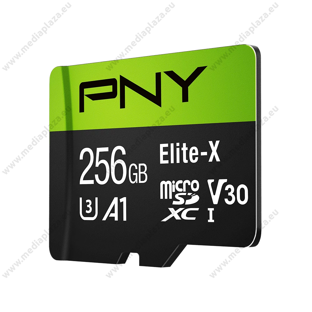 PNY ELITE-X MICRO SDXC 256GB + ADAPTER CLASS 10 UHS-I U3 A1 V30 100/90 MB/s