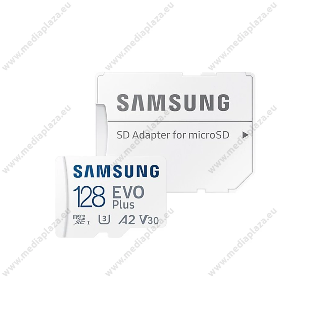 SAMSUNG EVO PLUS (2021) MICRO SDXC 128GB + ADAPTER CLASS 10 UHS-I U3 A2 V30 (130 MB/s ADATÁTVITELI SEBESSÉG)
