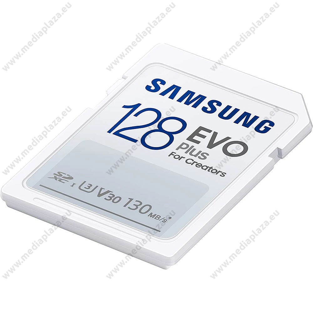 SAMSUNG EVO PLUS (2021) SDXC 128GB CLASS 10 UHS-I U3 V30 130 MB/s ADATÁTVITELI SEBESSÉG
