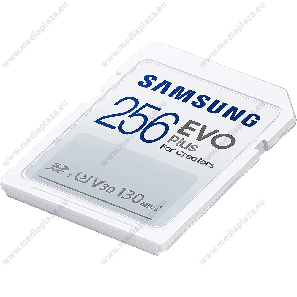 SAMSUNG EVO PLUS (2021) SDXC 256GB CLASS 10 UHS-I U3 V30 130 MB/s ADATÁTVITELI SEBESSÉG