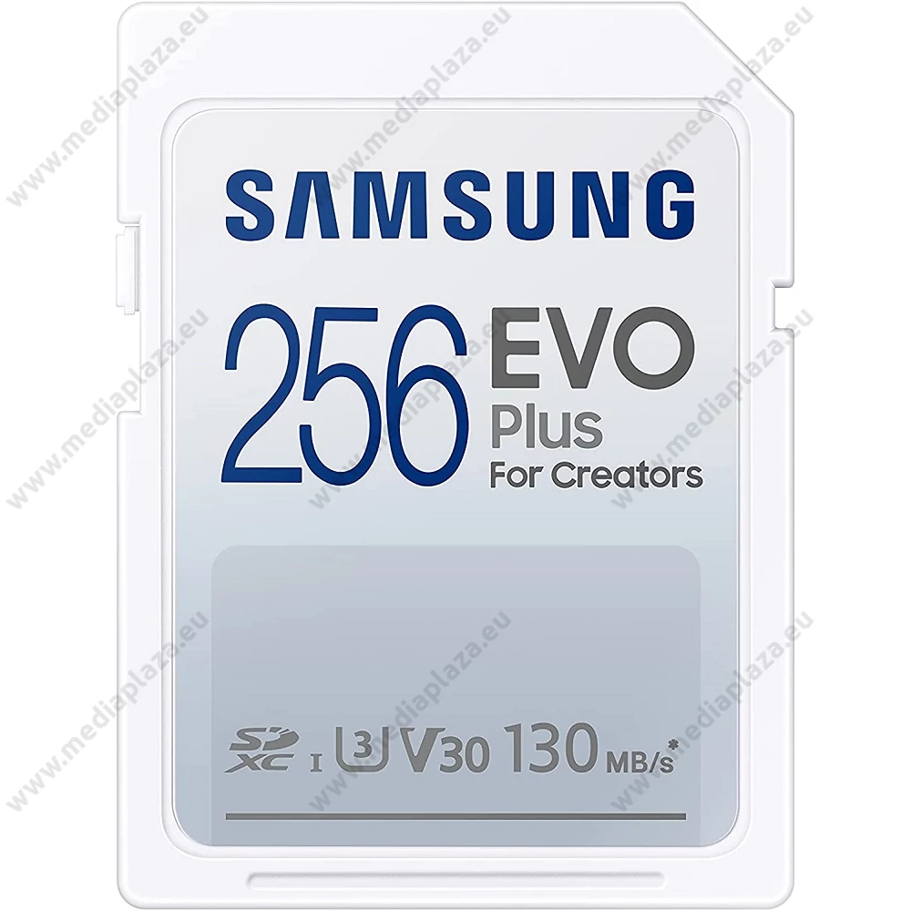 SAMSUNG EVO PLUS (2021) SDXC 256GB CLASS 10 UHS-I U3 V30 130 MB/s ADATÁTVITELI SEBESSÉG