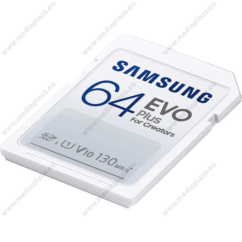 SAMSUNG EVO PLUS (2021) SDXC 64GB CLASS 10 UHS-I U1 V10 130 MB/s ADATÁTVITELI SEBESSÉG