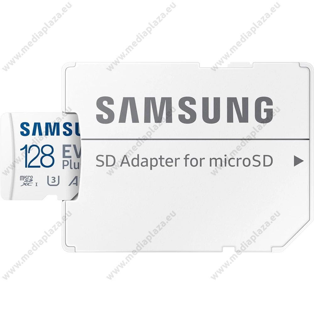 SAMSUNG EVO PLUS (2024) MICRO SDXC 128GB + ADAPTER CLASS 10 UHS-I U3 A2 V30 (160 MB/s ADATÁTVITELI SEBESSÉG)