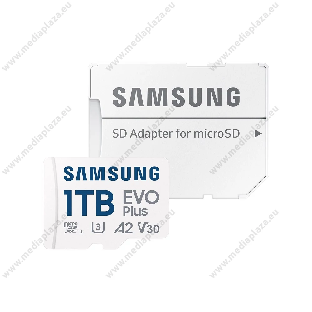 SAMSUNG EVO PLUS (2024) MICRO SDXC 1TB + ADAPTER CLASS 10 UHS-I U3 A2 V30 (160 MB/s ADATÁTVITELI SEBESSÉG)