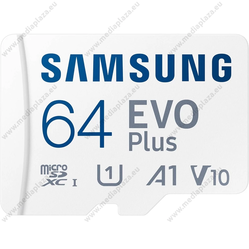 SAMSUNG EVO PLUS (2024) MICRO SDXC 64GB + ADAPTER CLASS 10 UHS-I U1 A1 V10 (160 MB/s ADATÁTVITELI SEBESSÉG)